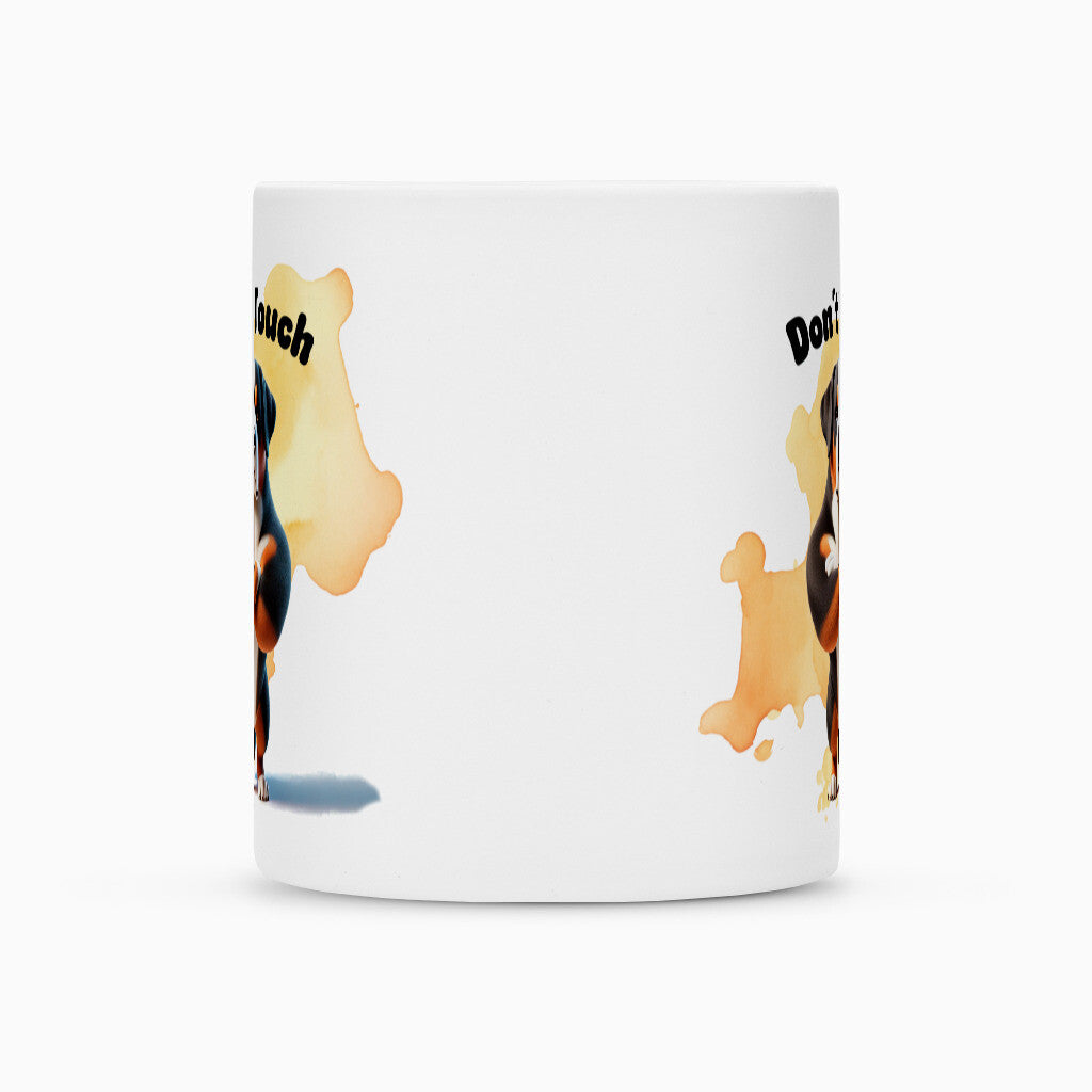 Tasse "Großer Schweizer Sennenhund - Don´t touch" – hunde-shirt.de
