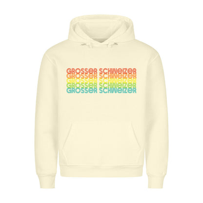 Premium Hoodie "Großer Schweizer - RETRO" Beige – hunde-shirt.de