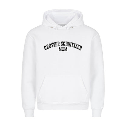 Premium Hoodie Großer Schweizer - MOM" Weiß – hunde-shirt.de