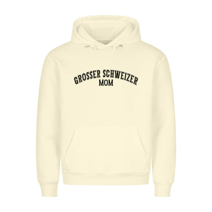 Premium Hoodie Großer Schweizer - MOM" Beige – hunde-shirt.de
