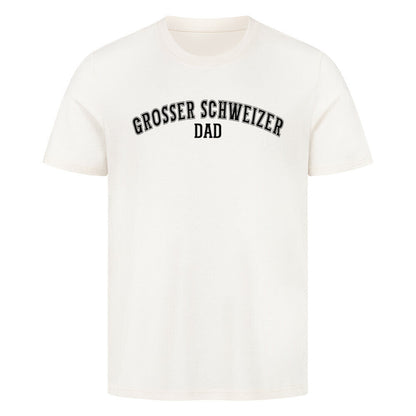 Premium T-Shirt "Großer Schweizer - DAD" Natural Raw – hunde-shirt.de