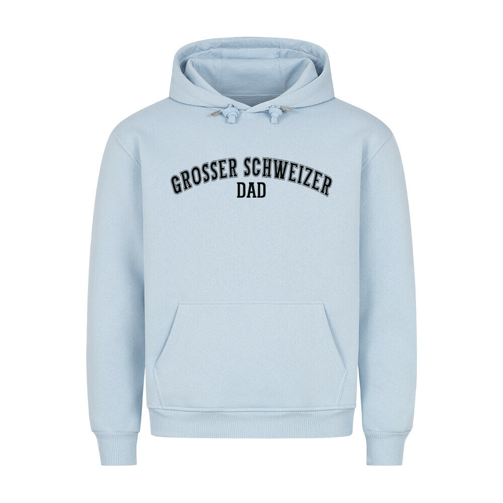 Premium Hoodie "Großer Schweizer - DAD" Babyblau – hunde-shirt.de