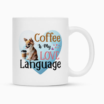 Tasse "Chihuahua - Love Langauge" Weiß – hunde-shirt.de