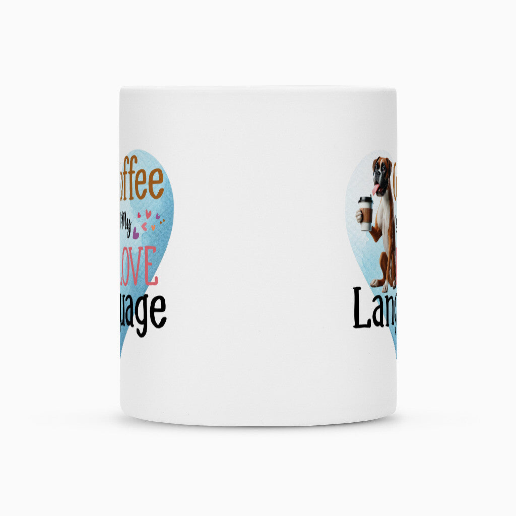 Tasse "Deutscher Boxer - Love Language" – hunde-shirt.de