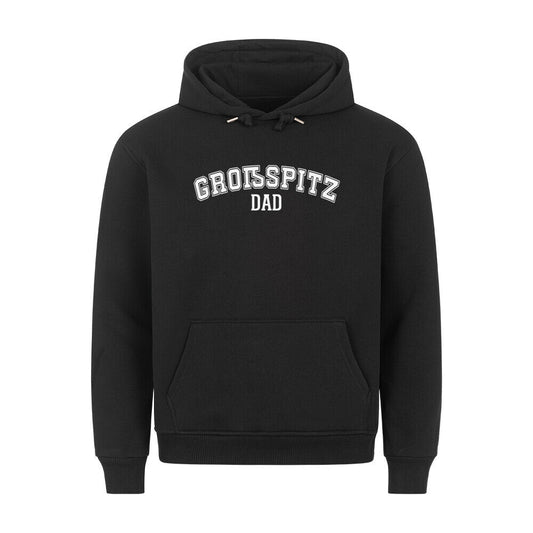 Premium Hoodie "Großspitz - DAD" Schwarz – hunde-shirt.de