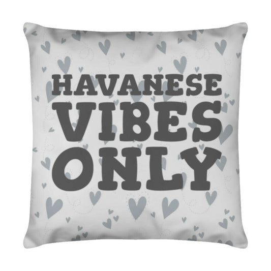 Kissen "Havaneser - Vibes" Weiß – hunde-shirt.de