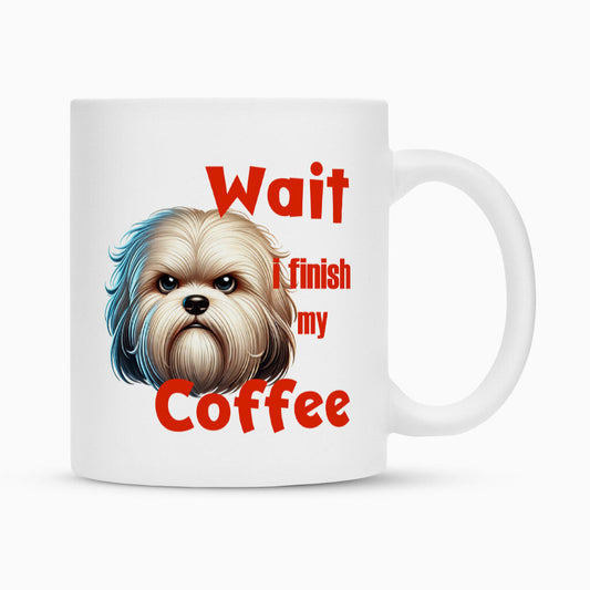 Tasse "Havaneser - Wait" Weiß – hunde-shirt.de