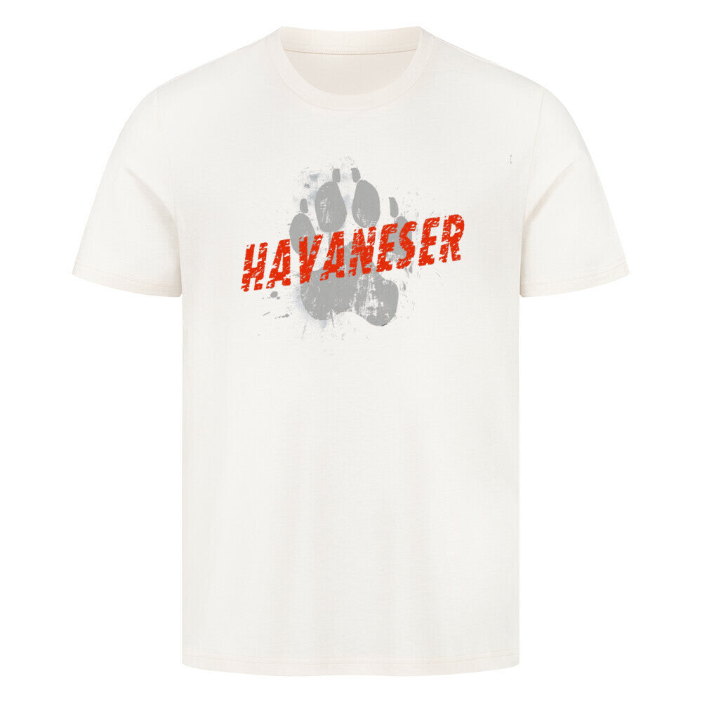 Premium T-Shirt "Havaneser - PAW" Natural Raw – hunde-shirt.de