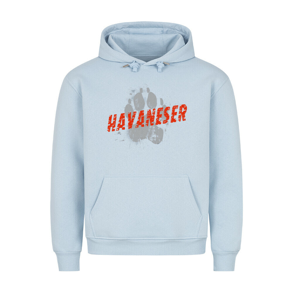 Premium Hoodie "Havaneser - PAW" Babyblau – hunde-shirt.de