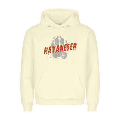 Premium Hoodie "Havaneser - PAW" Beige – hunde-shirt.de