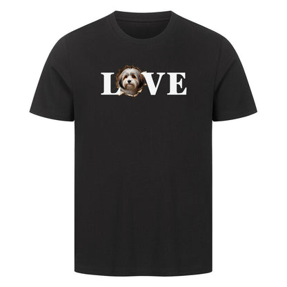 Premium T-Shirt "Havaneser - LOVE" Schwarz – hunde-shirt.de