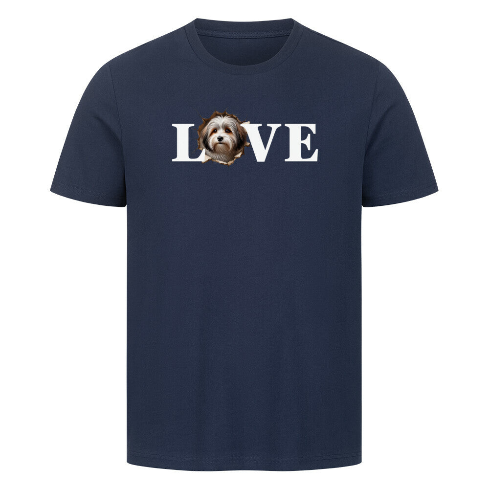 Premium T-Shirt "Havaneser - LOVE" French Navy – hunde-shirt.de