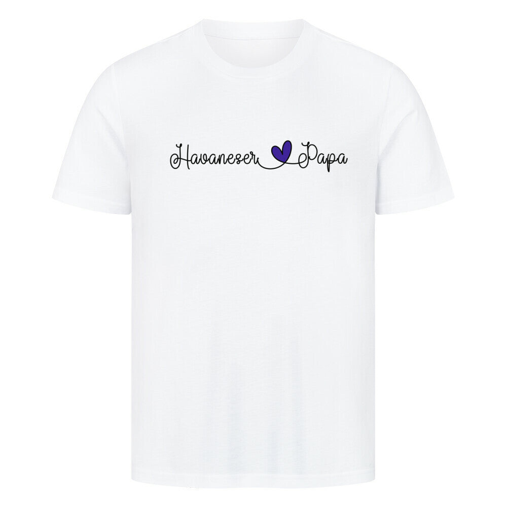 Premium T-Shirt "Havaneser - Papa" Weiß – hunde-shirt.de