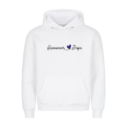 Premium Hoodie "Havaneser - Papa" Weiß – hunde-shirt.de