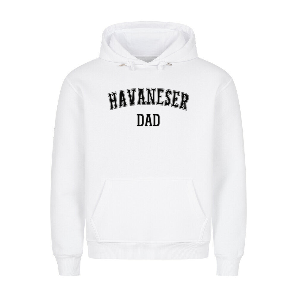 Premium Hoodie "Havaneser - DAD" Weiß – hunde-shirt.de