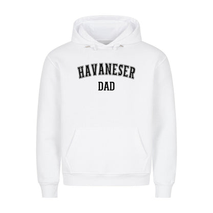 Premium Hoodie "Havaneser - DAD" Weiß – hunde-shirt.de