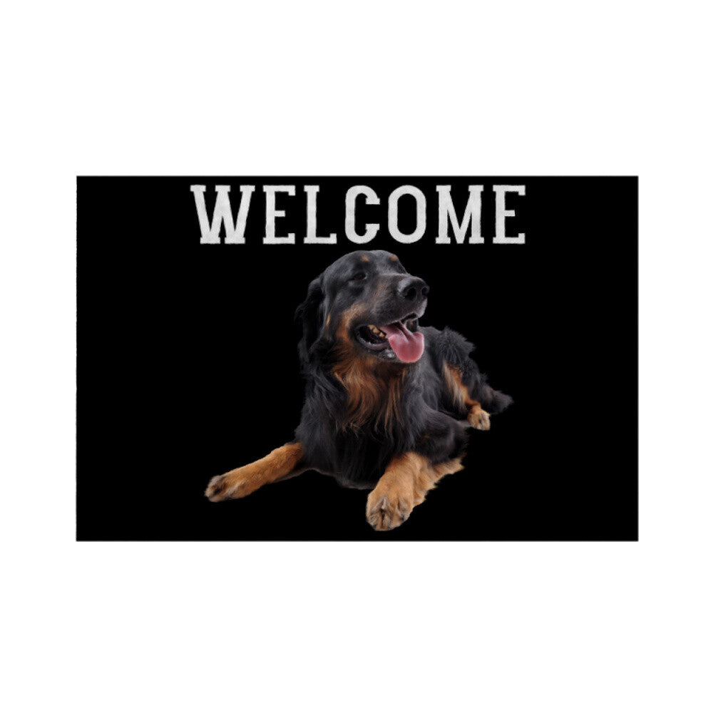 Fußmatte "Hovawart - WELCOME" Weiß – hunde-shirt.de