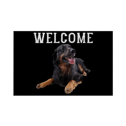 Fußmatte "Hovawart - WELCOME" Weiß – hunde-shirt.de