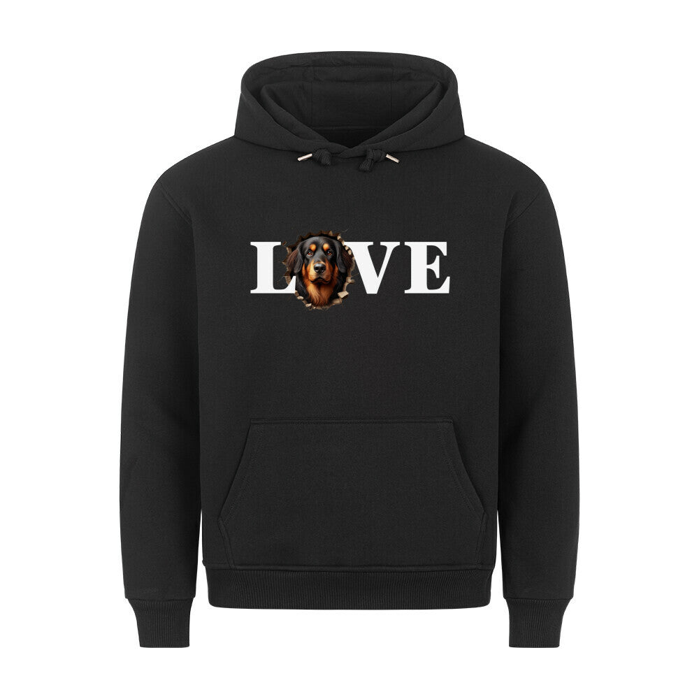 Premium Hoodie "Hovawart - LOVE" Schwarz – hunde-shirt.de