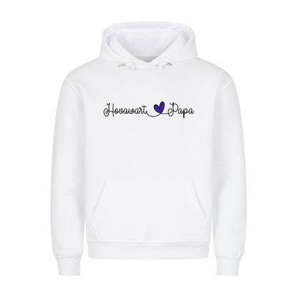Premium Hoodie "Hovawart - Papa" Weiß – hunde-shirt.de