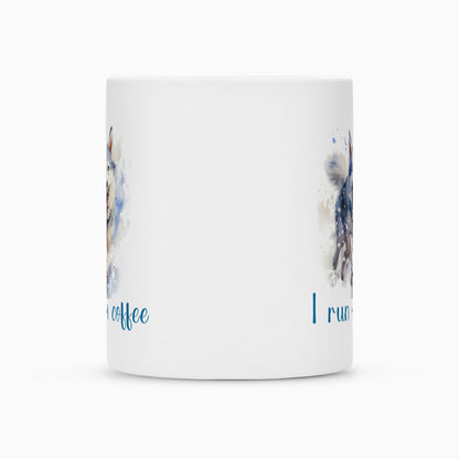 Tasse "Husky - I run on coffee" – hunde-shirt.de