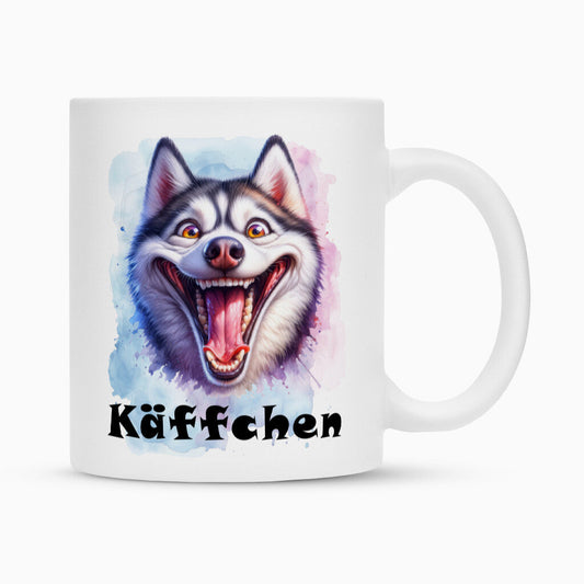 Tasse "Husky - Käffchen" Weiß – hunde-shirt.de