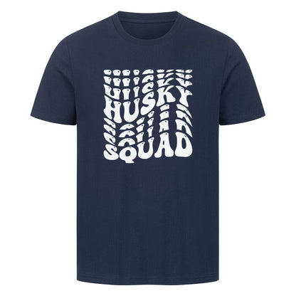 Premium T-Shirt "Husky - Squad" French Navy – hunde-shirt.de