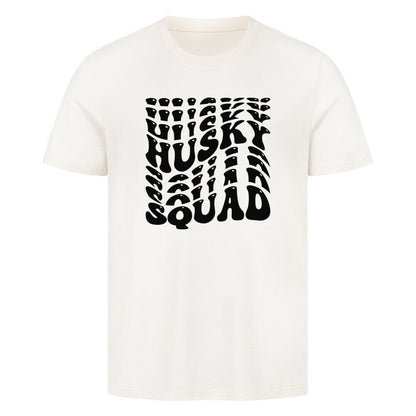 Premium T-Shirt "Husky - Squad" Natural Raw – hunde-shirt.de