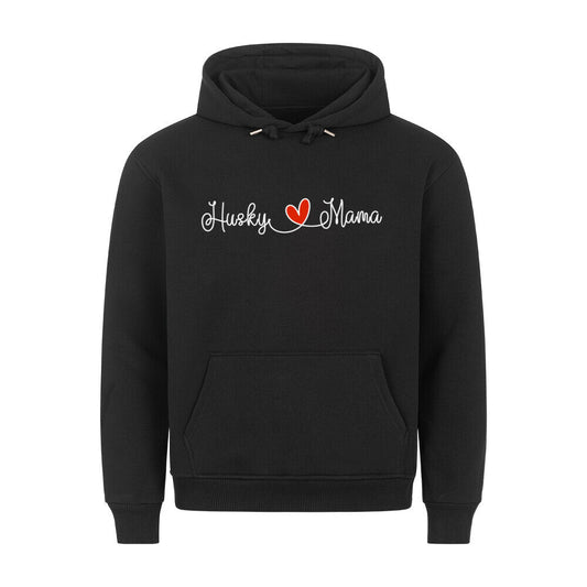 Premium Hoodie "Husky - Mama" Schwarz – hunde-shirt.de
