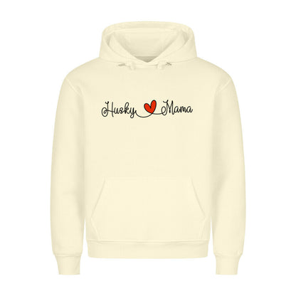Premium Hoodie "Husky - Mama" Beige – hunde-shirt.de