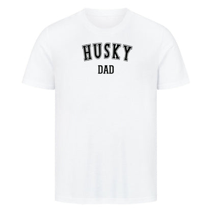 Premium T-Shirt "Husky - DAD" Weiß – hunde-shirt.de
