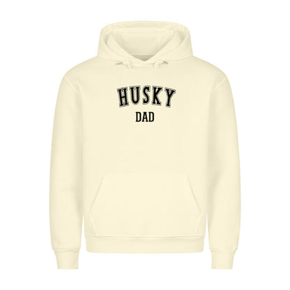 Premium Hoodie "Husky - DAD" Beige – hunde-shirt.de
