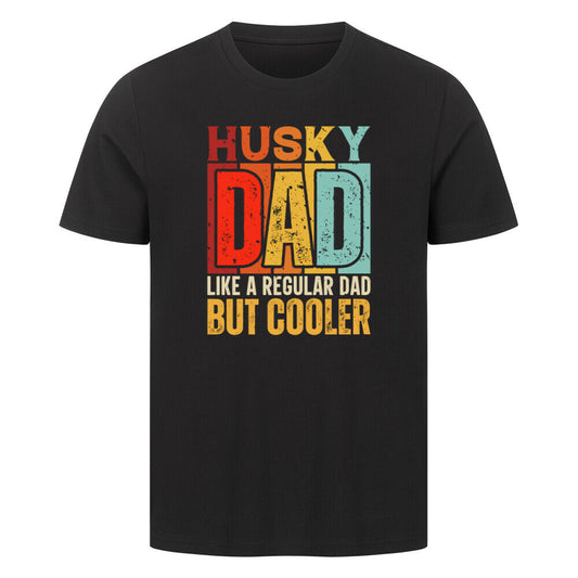 Premium T-Shirt "Husky - Cooler" Schwarz – hunde-shirt.de