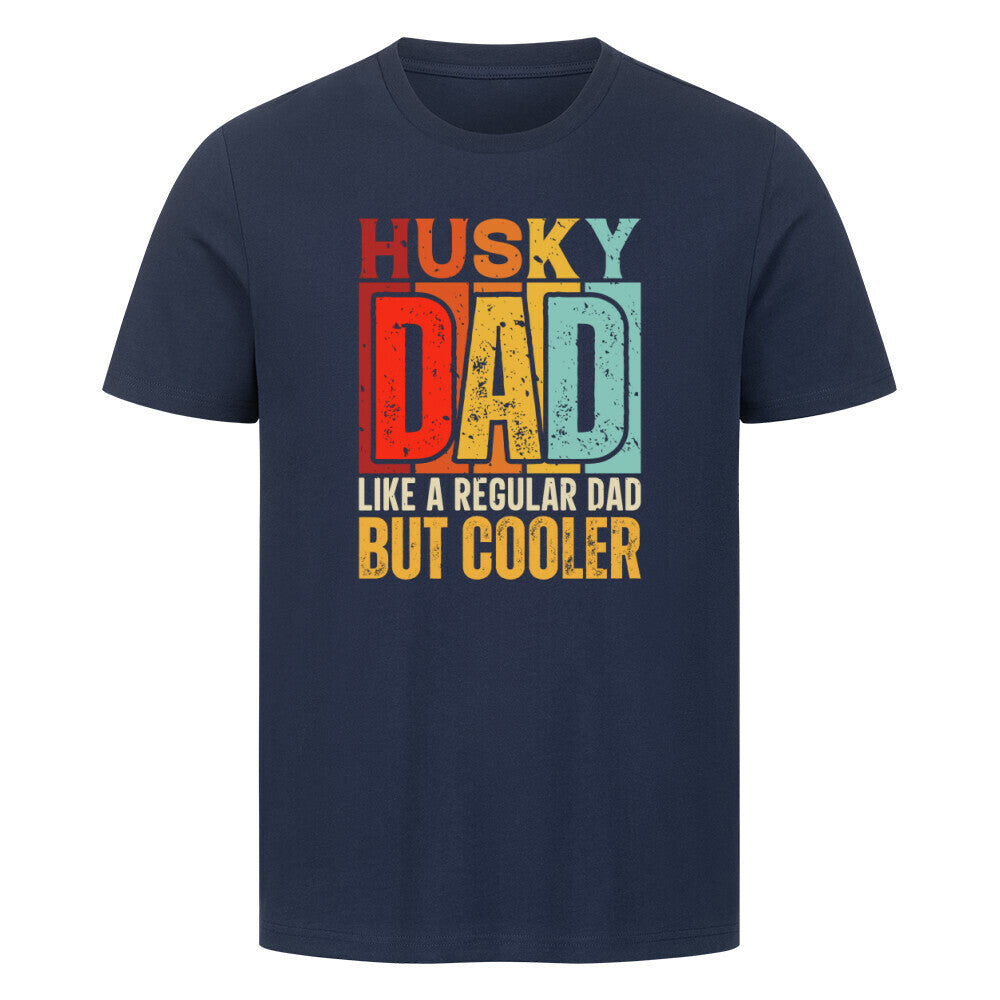 Premium T-Shirt "Husky - Cooler" French Navy – hunde-shirt.de