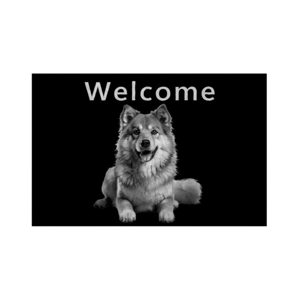 Fußmatte "Icelandic Sheepdog - Welcome" Weiß – hunde-shirt.de