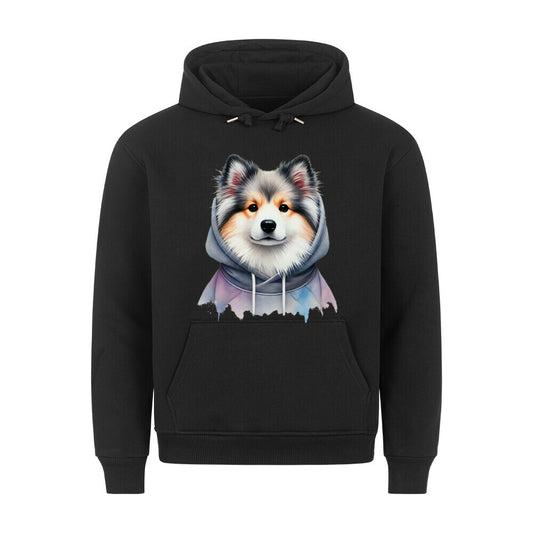 Premium Hoodie "Icelandic Sheepdog - Hooded" Schwarz – hunde-shirt.de