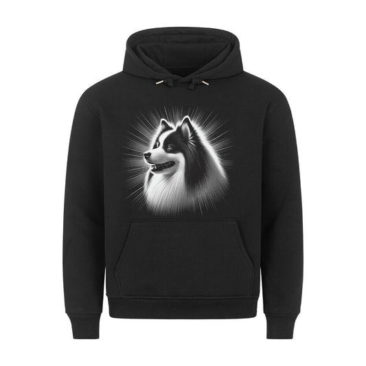 Premium Hoodie "Icelandic Sheepdog - Bright" Schwarz – hunde-shirt.de