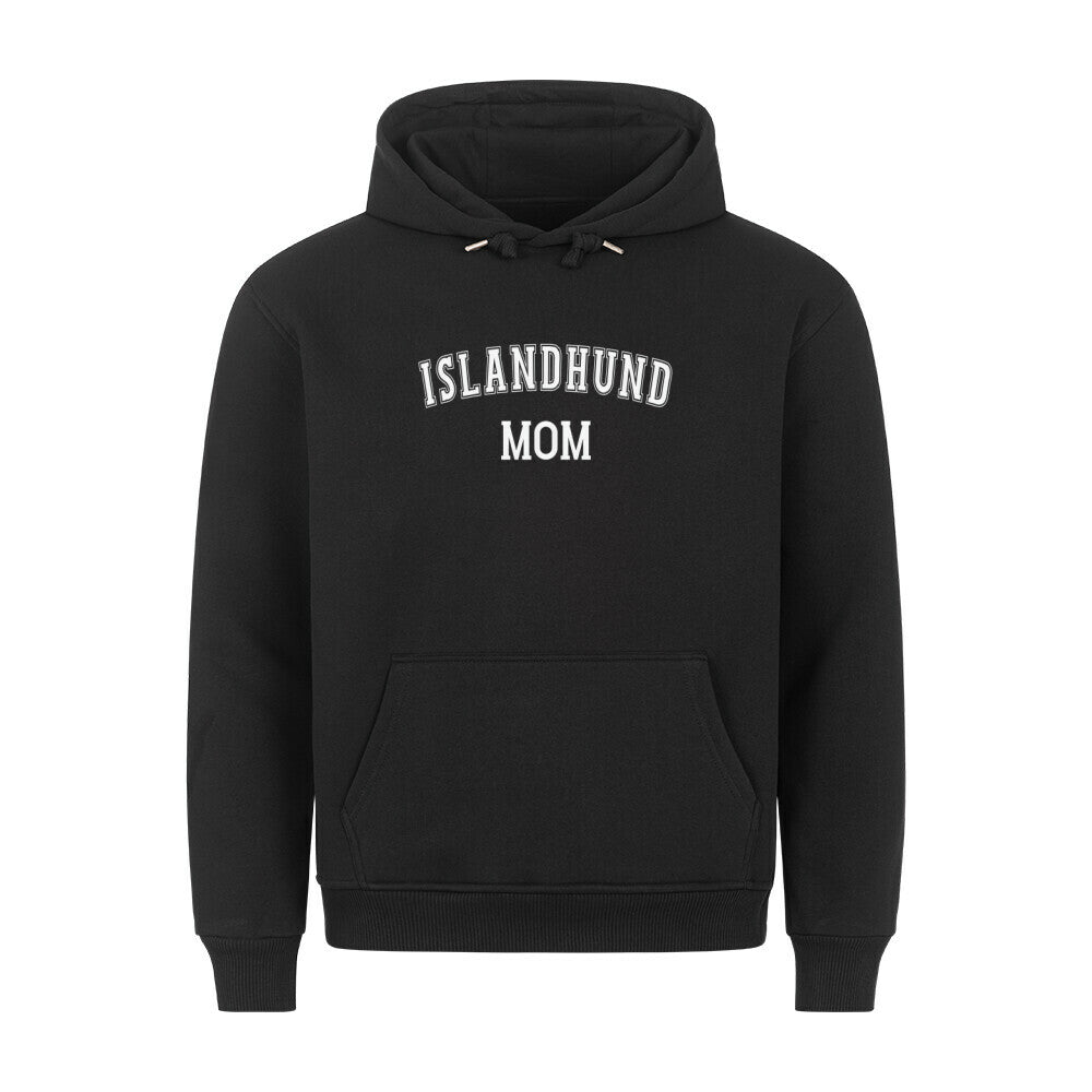 Premium Hoodie "Islandhund - MOM" Schwarz – hunde-shirt.de