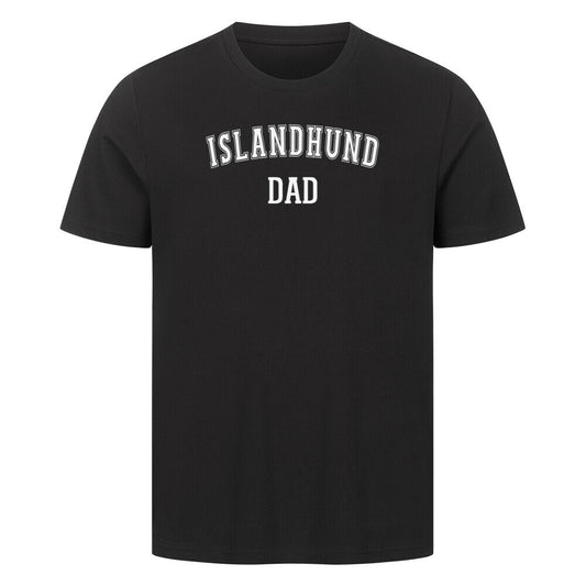 Premium T-Shirt "Islandhund - DAD" Schwarz – hunde-shirt.de