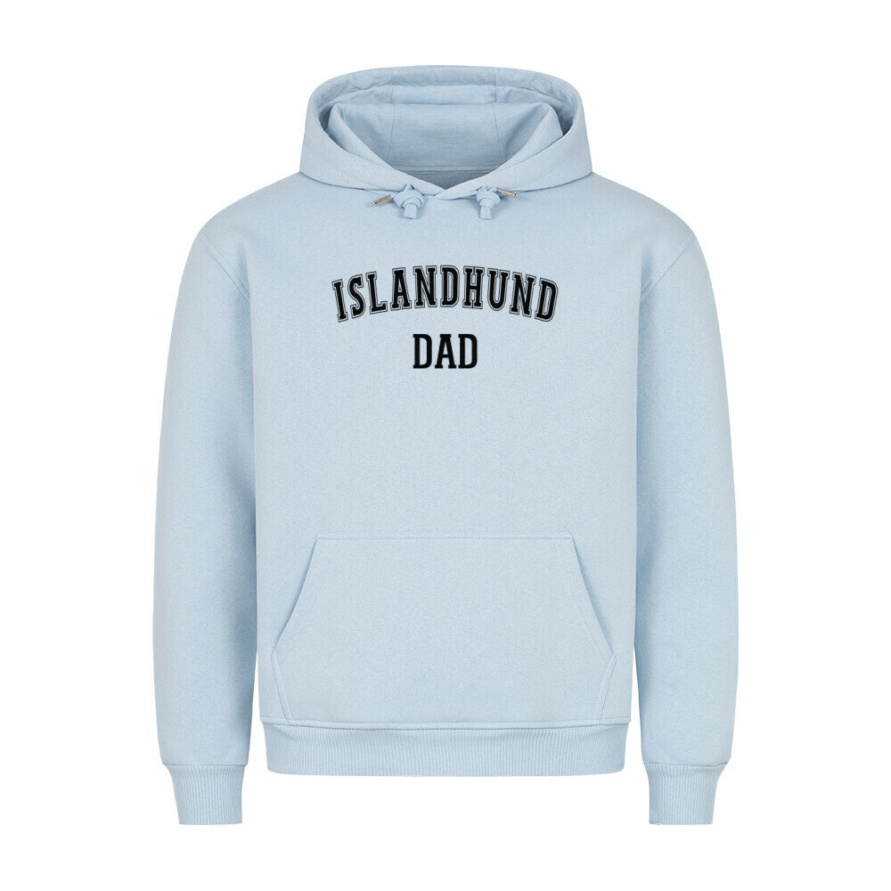 Premium Hoodie "Islandhund - DAD" Babyblau – hunde-shirt.de