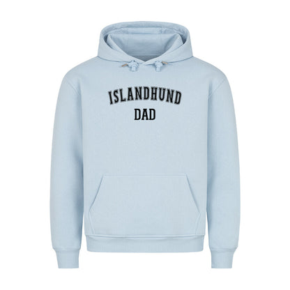 Premium Hoodie "Islandhund - DAD" Babyblau – hunde-shirt.de