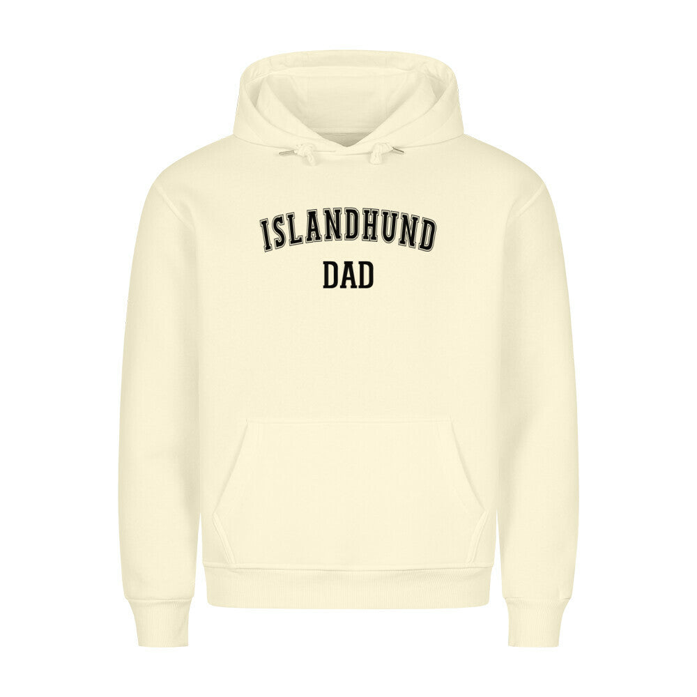 Premium Hoodie "Islandhund - DAD" Beige – hunde-shirt.de