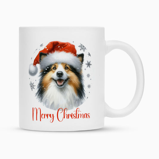 Tasse "Icelandic Sheepdog - Merry Christmas" Weiß – hunde-shirt.de