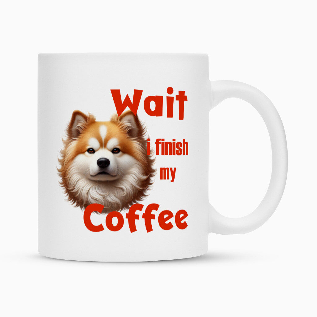 Tasse "Icelandic Sheepdog - Wait" Weiß – hunde-shirt.de