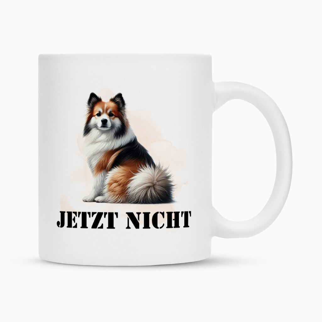 Tasse "Icelandic Sheepdog - JETZT NICHT II" Weiß – hunde-shirt.de