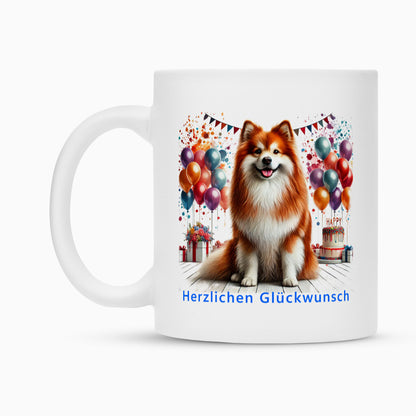 Tasse "Icelandic Sheepdog - Herzlichen Glückwunsch" – hunde-shirt.de