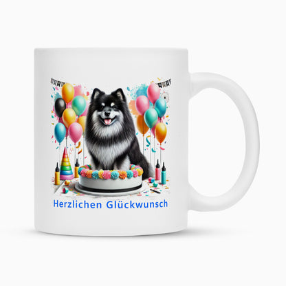 Tasse "Icelandic Sheepdog - Herzlichen Glückwunsch II" Weiß – hunde-shirt.de