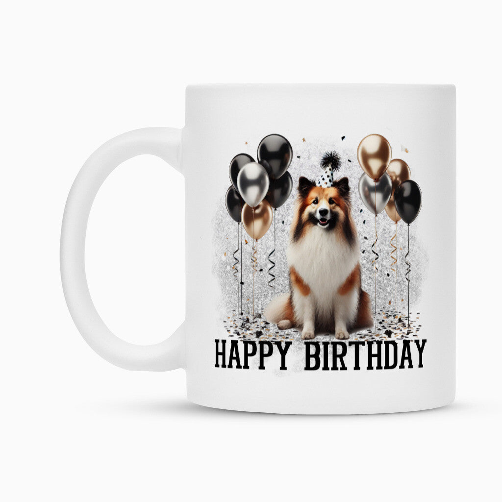 Tasse "Icelandic Sheepdog - Happy Birthday" – hunde-shirt.de