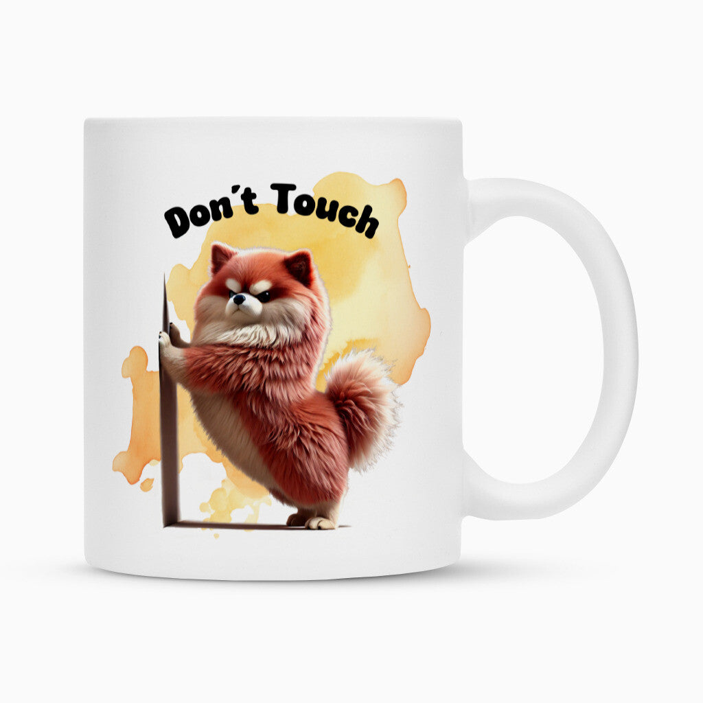 Tasse "Icelandic Sheepdog - Don´t touch" Weiß – hunde-shirt.de