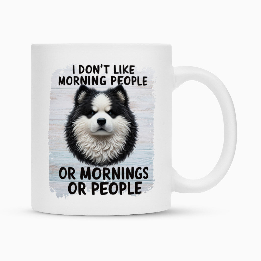 Tasse "Icelandic Sheepdog - Morning People II" Weiß – hunde-shirt.de